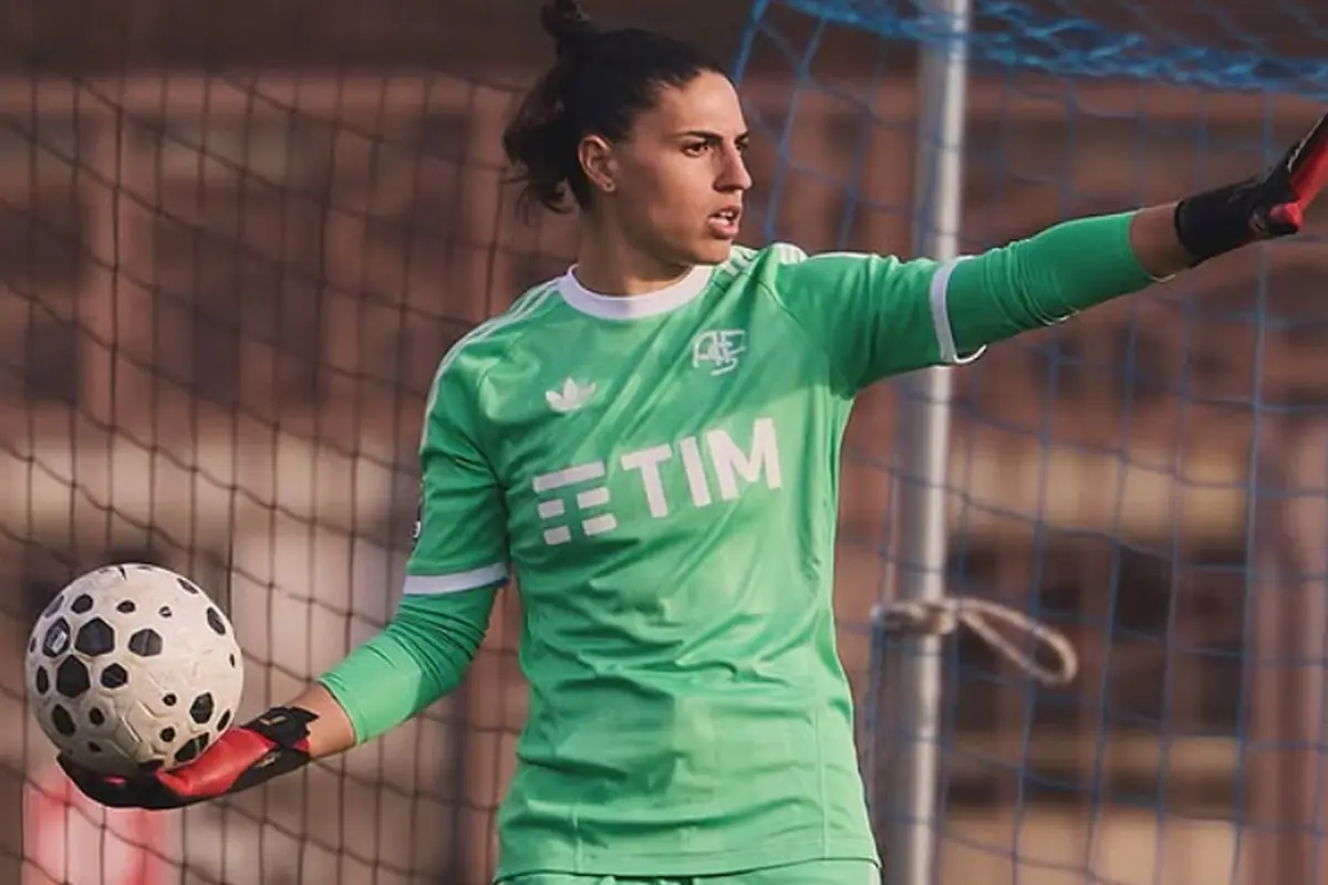 Rachele Baldi, portiere della Roma Women, in azione